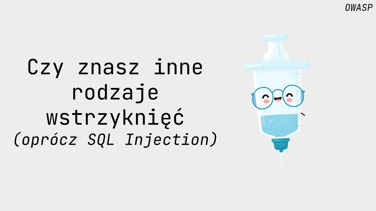 Inne rodzaje wstrzyknięć
